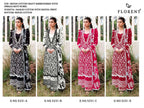 Florent 5231 A To D Rayon Cotton Embroidered Salwar Kameez Collection