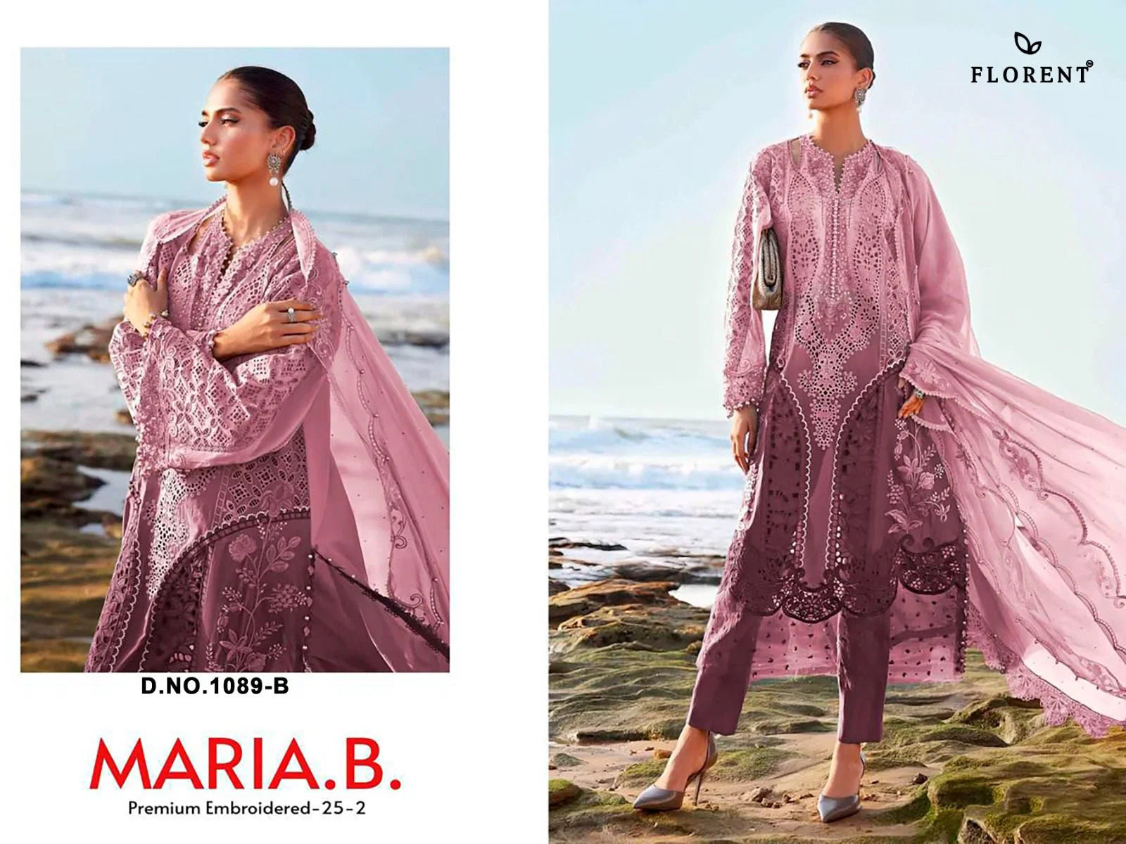 Florent Maria B 1089 A To E Cotton Embroidered Salwar Kameez