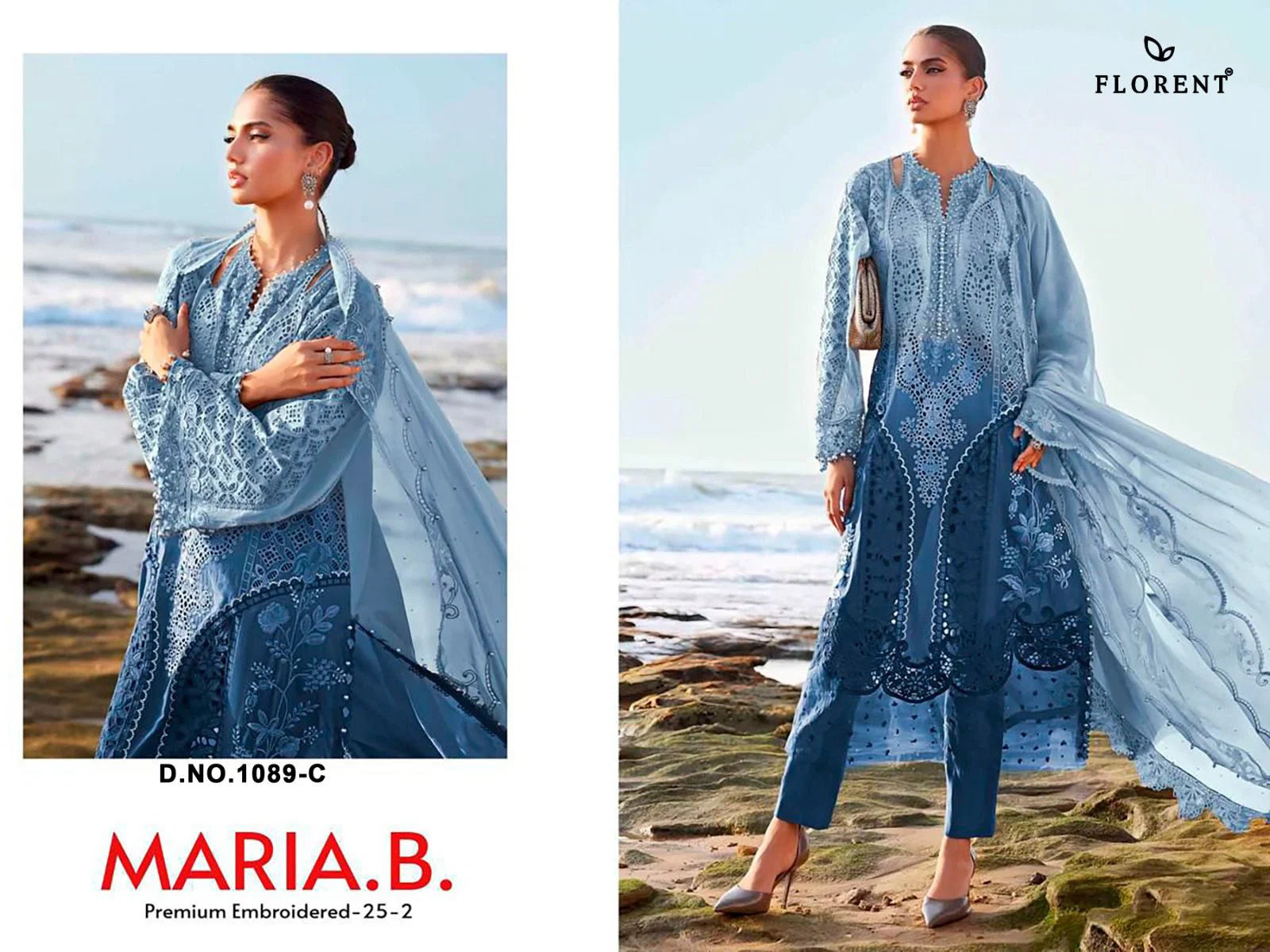Florent Maria B 1089 A To E Cotton Embroidered Salwar Kameez
