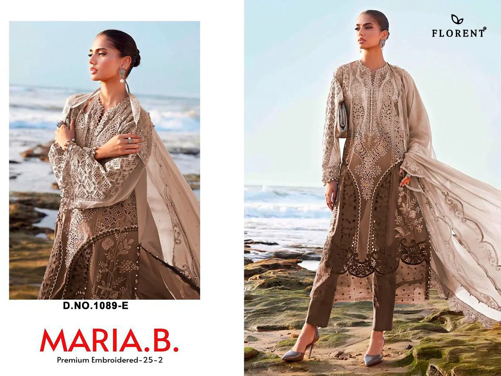 Florent Maria B 1089 A To E Cotton Embroidered Salwar Kameez
