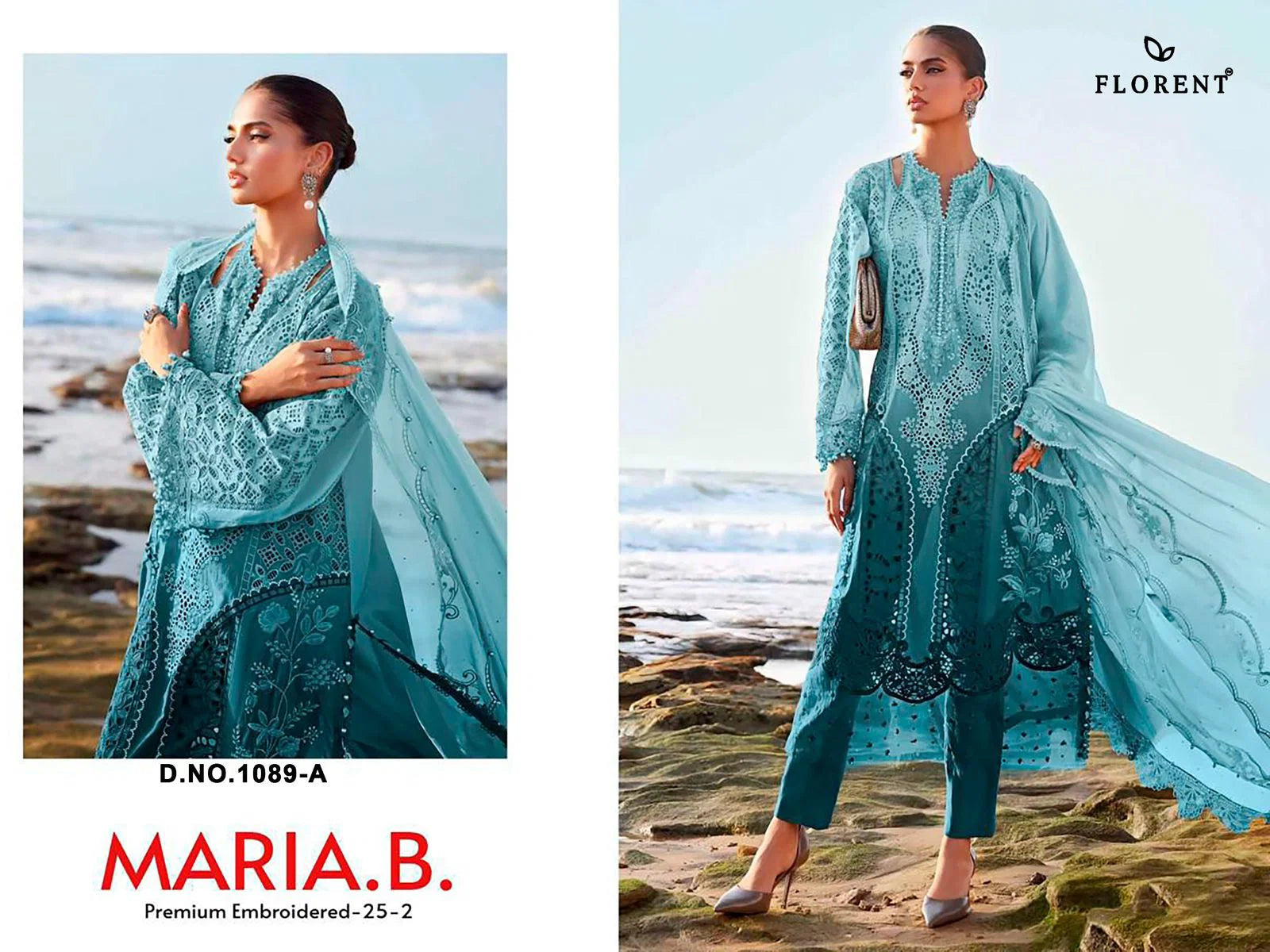 Florent Maria B 1089 A To E Cotton Embroidered Salwar Kameez
