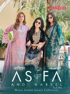 Ganesha Asifa Vol 4 Cotton Digital Printed Karachi Dress Material