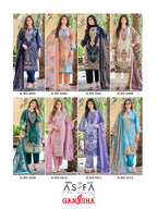 Ganesha Asifa Vol 4 Cotton Digital Printed Karachi Dress Material