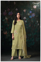 Ganga Amary 4870 Cotton Satin Embroidered Salwar Kameez