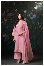 Ganga Amary 4870 Cotton Satin Embroidered Salwar Kameez