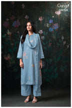 Ganga Amary 4870 Cotton Satin Embroidered Salwar Kameez
