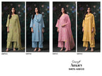 Ganga Amary 4870 Cotton Satin Embroidered Salwar Kameez