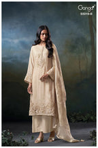 Ganga Anshika 5019 Bemberg Silk Embroidered Salwar Kameez Collection