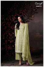 Ganga Avensa 4852 Cotton Printed With Hand Worked Salwar Kameez Collection