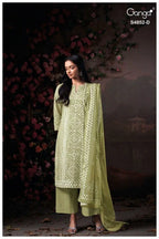 Ganga Avensa 4852 Cotton Printed With Hand Worked Salwar Kameez Collection