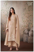 Ganga Azeela S 4474 Mul Solid Embroidered Salwar Kameez