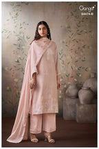 Ganga Azeela S 4474 Mul Solid Embroidered Salwar Kameez