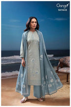 Ganga Bivana 4744 Cotton Embroidered Salwar Kameez