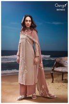 Ganga Bivana 4744 Cotton Embroidered Salwar Kameez