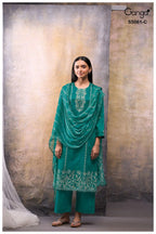 Ganga Ceysha 5061 Cotton Satin Print WIth Hand Work Salwar Kameez