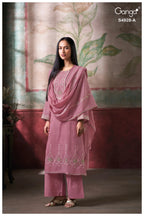Ganga Ciraa 4298 Pure Bemberg Mul Embroidered Salwar Kameez