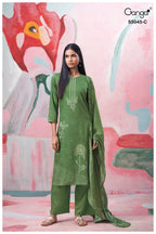 Ganga Cressa 5045 Cotton Satin Printed Salwar Kameez Collection
