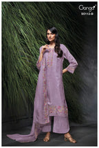 Ganga Dariah 5112 Bemberg Habutai Embroidered Salwar Kameez