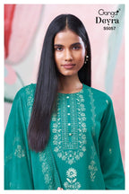 Ganga Deyra 5057 Cotton Satin Print Hand Work Salwar Kameez Collection