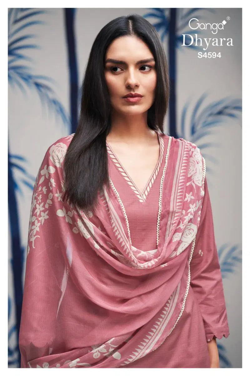 Ganga Dhyara 4595 Cotton Printed Salwar Kameez Collection