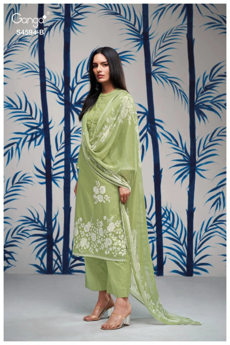 Ganga Dhyara 4594 Cotton Printed Salwar Kameez Collection