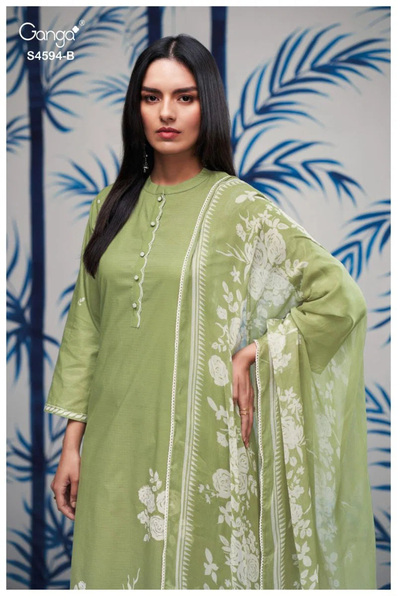 Ganga Dhyara 4594 Cotton Printed Salwar Kameez Collection