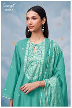 Ganga Driyara 4888 Cotton Printed Hand Embroidered Salwar Kameez