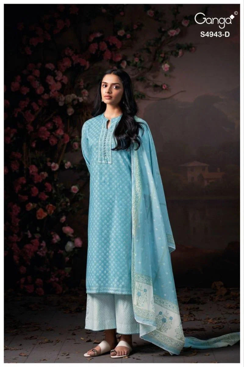 Ganga Elyndra 4943 Cotton Printed Salwar Kameez