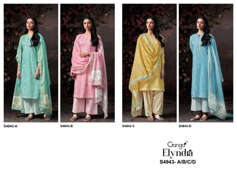 Ganga Elyndra 4943 Cotton Printed Salwar Kameez