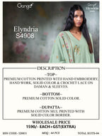 Ganga Elyndria 4908 Cotton Embroidered Salwar Kameez