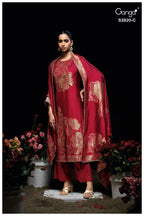 Ganga Enole 3820 Viscose Woven Silk Jacquard Work Salwar Kameez