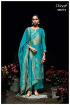 Ganga Enole 3820 Viscose Woven Silk Jacquard Work Salwar Kameez