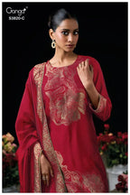 Ganga Enole 3820 Viscose Woven Silk Jacquard Work Salwar Kameez