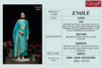 Ganga Enole 3820 Viscose Woven Silk Jacquard Work Salwar Kameez