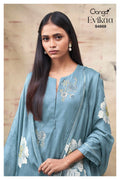 Ganga Evikaa 4869 Cotton Satin Embroidered Salwar Kameez Collection