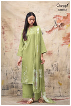 Ganga Evikaa 4869 Cotton Satin Embroidered Salwar Kameez Collection