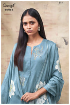 Ganga Evikaa 4869 Cotton Satin Embroidered Salwar Kameez Collection