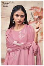 Ganga Evikaa 4869 Cotton Satin Embroidered Salwar Kameez Collection