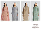 Ganga Faliha 4836 Cotton Embroidered Patches Salwar Kameez