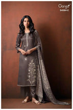 Ganga Feska 4584 Cotton Satin Handworked Salwar Kameez Collection