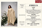 Ganga Fidelia 4484 Bemberg Silk With Handwork Embroidery Dress Material