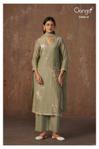 Ganga Indu 4860 Banarasi Mul Beads Embroidered Salwar Kameez