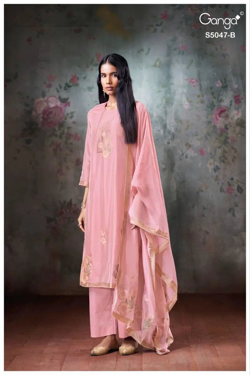 Ganga Ishvanshi 5047 Viscose Woven Silk Jacquard Salwar Kameez Collection