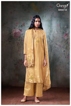 Ganga Ishvanshi 5047 Viscose Woven Silk Jacquard Salwar Kameez Collection