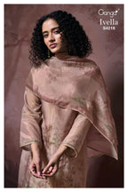 Ganga Ivella 4218 Bemberg Silk Jacquard Printed Salwar Kameez
