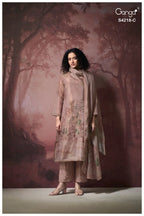 Ganga Ivella 4218 Bemberg Silk Jacquard Printed Salwar Kameez
