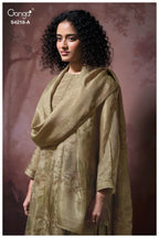 Ganga Ivella 4218 Bemberg Silk Jacquard Printed Salwar Kameez
