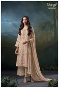 Ganga Jazel 5117 Cotton Satin Embroidered Salwar Kameez