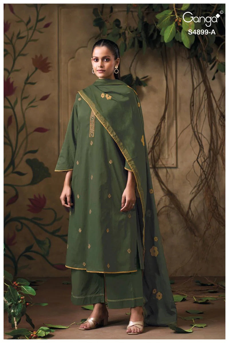 Ganga Juliera 4899 Cotton Embroidered Salwar Kameez