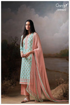 Ganga Junoira 4845 Cotton Printed Hand Embroidered Salwar Kameez